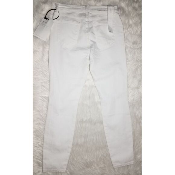 NWT|Current/Elliot High-Waisted Distressed White Skinny Jeans, 27 - Picture 3 of 6